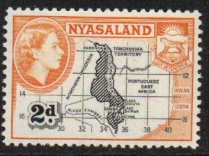 Nyasaland Protectorate Sc #100 Mint Hinged