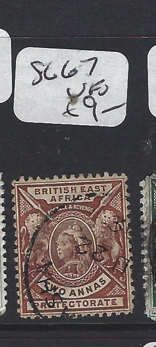 BRITISH EAST AFRICA (P2705BB)  LION QV  2 A  SG 67     VFU