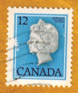 Canada error 713 queen with facial scars stamp on full envelope