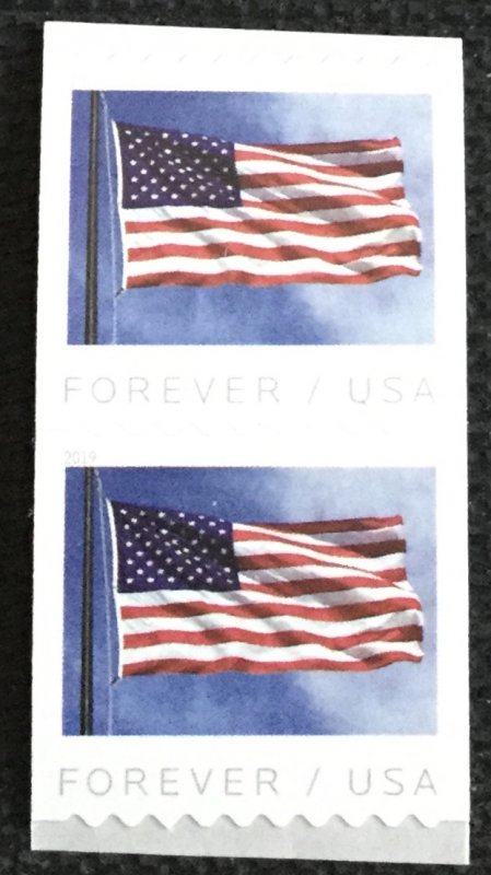 US #5342 MNH Coil Pair Flag (.55)