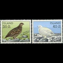 ICELAND 1965 - Scott# B19-20 Birds Set of 2 NH