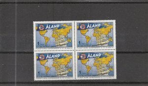 Aland  Scott#  63  MNH  Block of 4  (1992 Cape Horn Congress)
