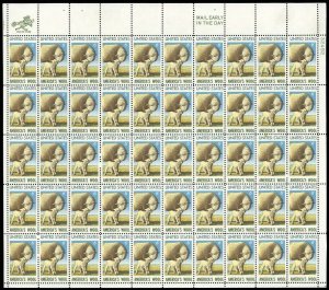 American Wool Sheet of Fifty 6 Cent Postage Stamps Scott 1423