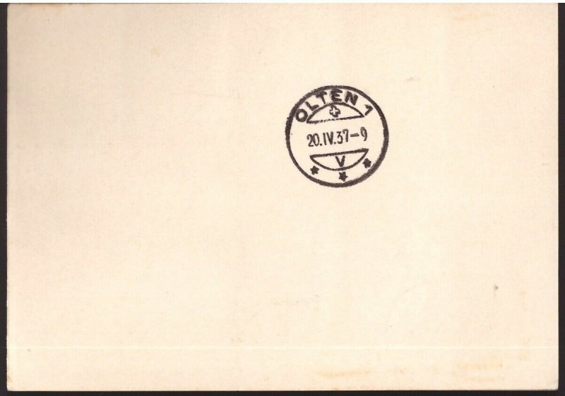 Belgium, 1937 registered multiffranked postcard to Switzerland     -CP04