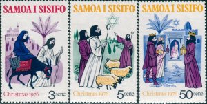 Samoa 1976 SG474-477 Christmas set MNH