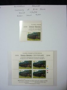 COLLECTION OF RAILWAY STAMPS