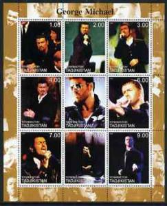 Tadjikistan 2000 George Michael perf sheetlet containing ...