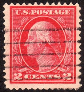 1912, US 2c, Washington, Used, Sc 406