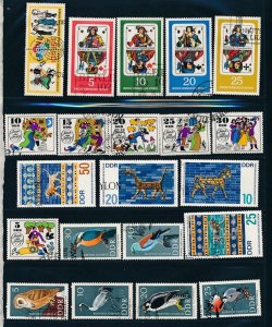 D477941 East Germany Nice selection of VFU Used stamps