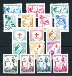 Indonesia Indonesien 1956 Complete commemorative Year Set  MNH