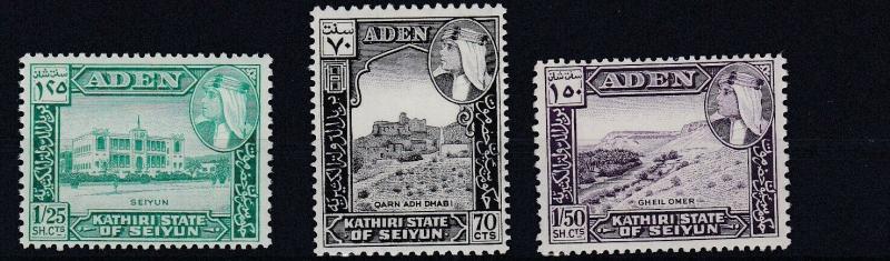 ADEN  KATHIRI  1964   S G  39 - 41      SET OF 3       MNH 