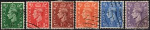 Great Britain #258-63  F-VF Used CV $2.65 (S10919)