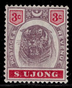 MALAYSIA - Sungei Ujong QV SG55, 3c dull purple & carmine, M MINT. Cat £27.