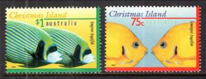 Christmas Island 374-375 Fish MNH VF