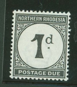 Northern Rhodesia #J1v Unused Single