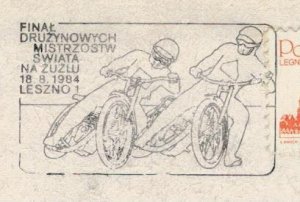 Poland 1984 Card Special Cancellation Sport Motorcycle speedway World Championsh