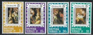 British Virgin Is 417-20 MNH 1981 Christms (an5994)