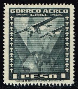 Chile #C39 Two Airplanes over Globe; Unused (0.25)