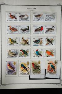 Aitutaki 1960s to 1980s Stamp Collection