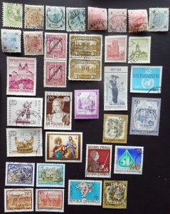 Packet, Austria, 48 Different Stamps