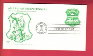 #U582 Bicentennial Envelope - UNITED POSTAL STA  CACHET