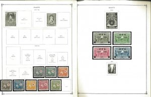 Haiti 1886-1969 M & U Remaindered Pages, Some Mint in Mounts