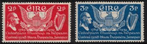 IRELAND 1939 US Constitution/ George Washington; Scott 103-04, SG 109-10; MNH
