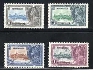 Seychelles, Scott #118-121    VF, Used, Silver Jubilee, CV $40.00 .....  5630060