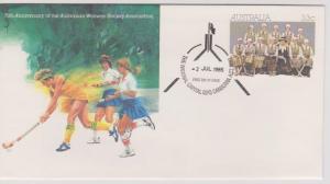 Australia 1985 Women's Hockey PSE First Day Cover