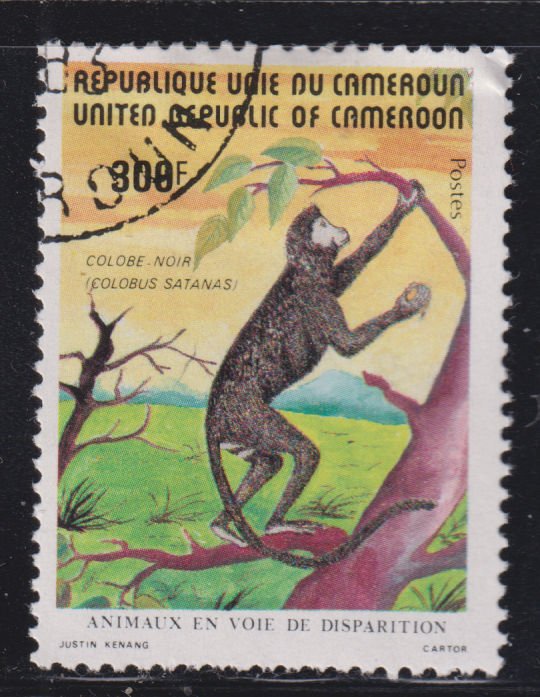 Cameroun 718 Black Colobus 1982