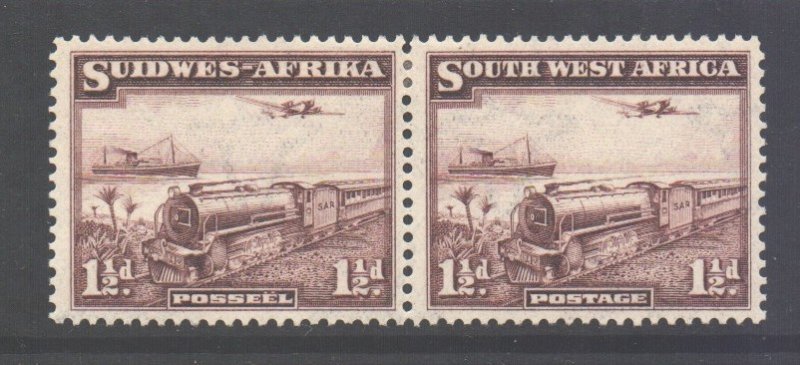 SWA Scott 110 - SG96, 1937 Mail Train 1.1/2d MH*