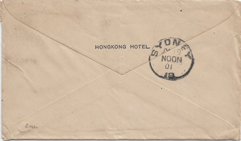 1901 Hong Kong to USS Celtic, care of U.S. Consul, Sydney, Australia (56437)