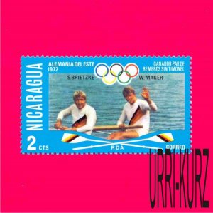 NICARAGUA 1972 Sport Summer Olympic Germany Munich Boat Racing Winners 1v Sc1023