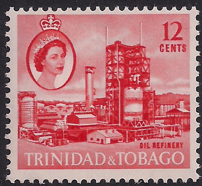 Trinidad & Tobago 1960 - 67 QE2 12ct Oil Refinery Umm SG 290 ( M612 )