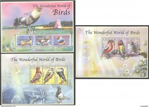 St.Vincent Fauna The Wonderful World Of Birds 3Kb ** Stamps Pk155