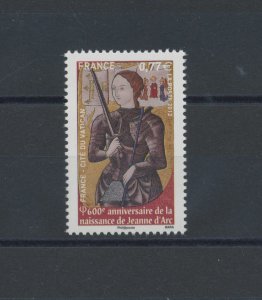 2012 France, Joan of Arc, Single Set 1 val - n . 1607, Joint Issue - MNH **