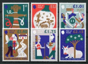 Isle of Man IOM 2018 MNH Manx Folk Traditions Christmas 6v Set Cultures Stamps