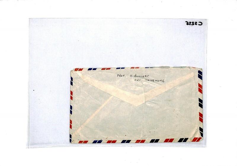 Hong Kong Air Mail Cover $1.60c Rate Commercial Kent{samwells-covers}1947 CS235