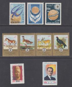 Iran Sc 1240/1978 MNH. 1963-78 issues, 4 complete sets, fresh, F-VF.