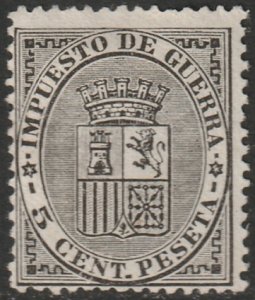 Spain 1874 Sc MR1 war tax MNG(*)