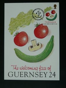 vegetable tomato mushroom cucumber maximum card Guernsey 86498