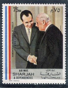 Sharjah 1980 CHARLES DE GAULLE & J.F. KENNEDY 1 value Perforated Mint (NH)