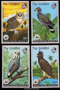 Gambia Scott 381-384 Mint never hinged.