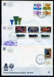 ISRAEL LOT OF  18  1986  OFFICIAL UNADDRESSED  FIRST DAY COVERS