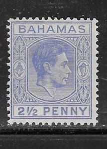 Bahamas #104 2 1/2p George Vl (MLH)  CV$2.75