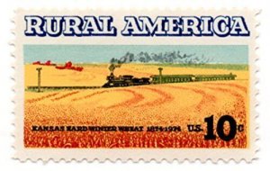 1973 Rural America Kansas Single 10c Postage Stamp, Sc# 1506, MNH, OG