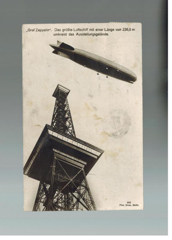 1933 Germany Graf Zeppelin LZ 127 RPPC Postcard Cover to Stutz Car Company