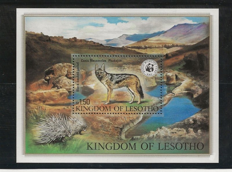 LESOTHO Sc 351-56 NH issue of 1982 - SET+S/S - ANIMALS