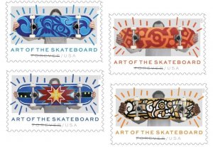 US Art of the Skateboard Forever Set of 4 Stamps MNH 2023 Pre-Order