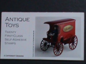 ​UNITED STATES-2002-SC#3645e ANTIQUE TOYS-MNH BOOKLET-20 STAMPS VF 20 STAMPS